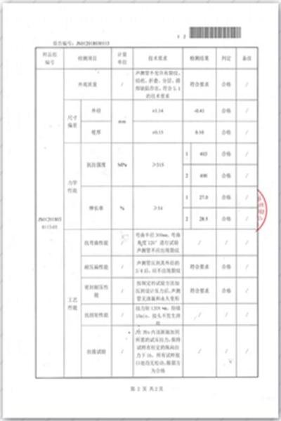 蚌埠出厂检测报告